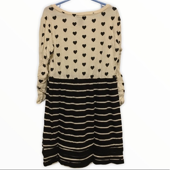 Forever 21 Girls Heart & Stripe Dress – Size Medium - Picture 3 of 6